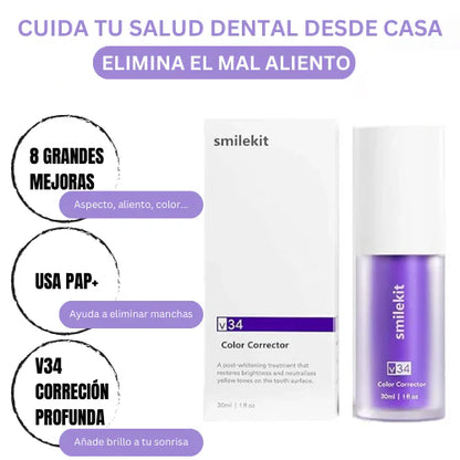 Blanqueador Dental V34™ - ¡PAGA 1 Y LLEVE 2 SOLO HOY! 